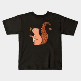 Squirrel and Butterfly Kids T-Shirt